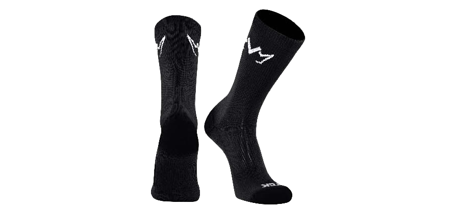 The black MVM Training Crew Socks with the MVM Crown on both side of the sock.